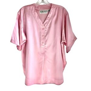 Esleep Pink 2 Pc Shirt Pajama Set Size Medium